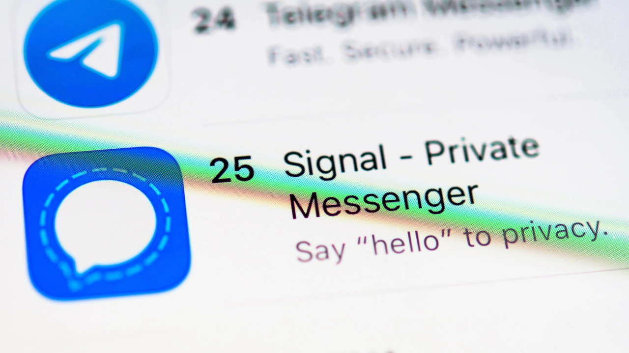 App StoreのSignalアプリのロゴ App StoreのSignalアプリのロゴ