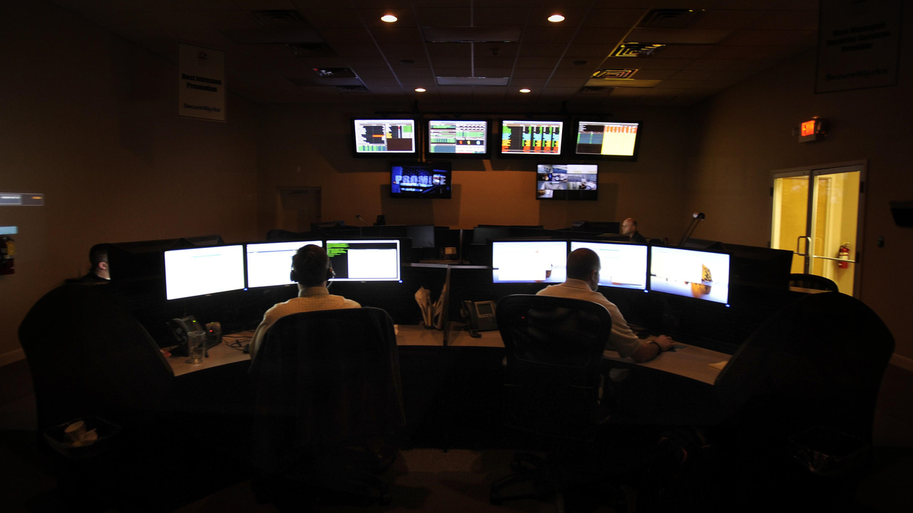 A security operations center A security operations center