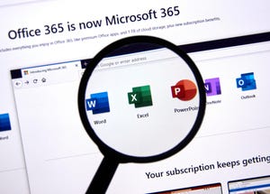 Microsoft 365 on screen