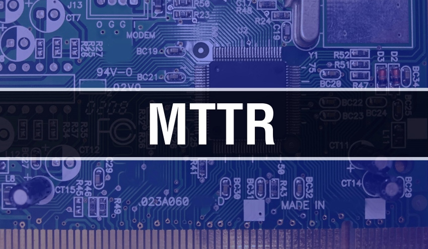 The letters MTTR on a digital background