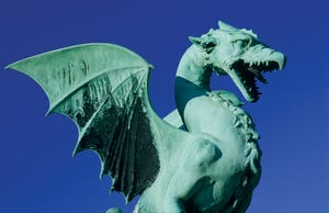 Dragon, Symbol of Ljubljana, Dragonbridge, Ljubljana Slovenia