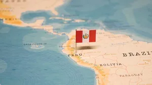 A map showing Peru Bolivia Peruvian flag. A map showing Peru Bolivia Peruvian flag.