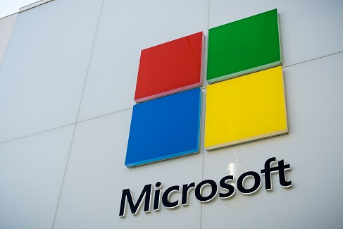 the Microsoft logo