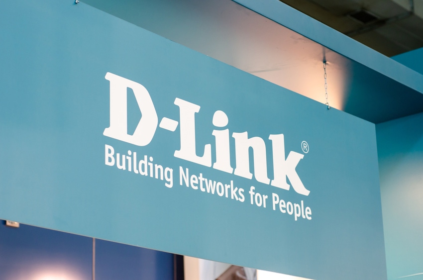 D-link signboard at a trade show