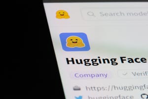 Hugging Face icon on a screen