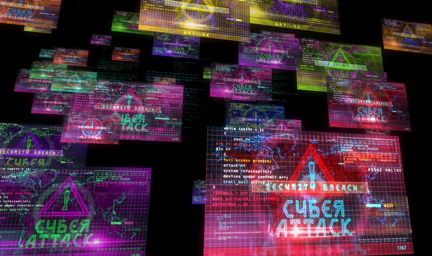 Russia cyber war concept art 