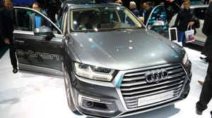 Audi presented its Q7 e-tron Quattro at the Frankfurt International Motor Show 2017, Germany Audi presented its Q7 e-tron Quattro at the Frankfurt International Motor Show 2017, Germany