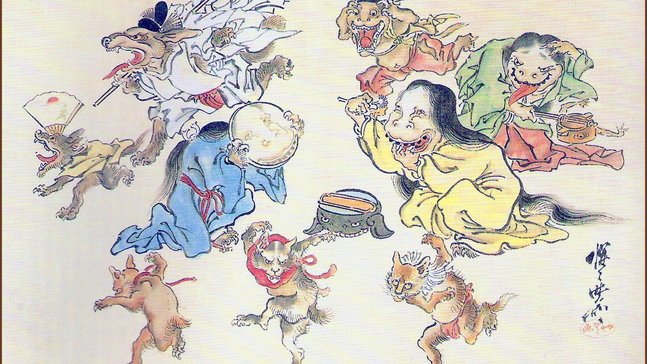 Japanese art depicting Japanese art depicting