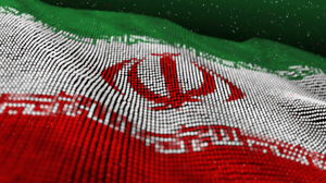 Pixelated version of green, red, and while Iranian flag Pixelated version of green, red, and while Iranian flag