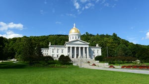 Vermont State House, Montpelier, Vermont VT, USA. Vermont State House is Greek Revival style built in 1859.