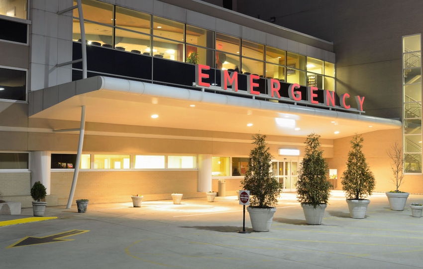 Photo of emergency entrance of a hospital