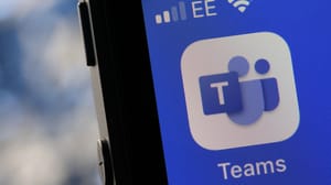 Microsoft Teams app on a mobile phone Microsoft Teams app on a mobile phone