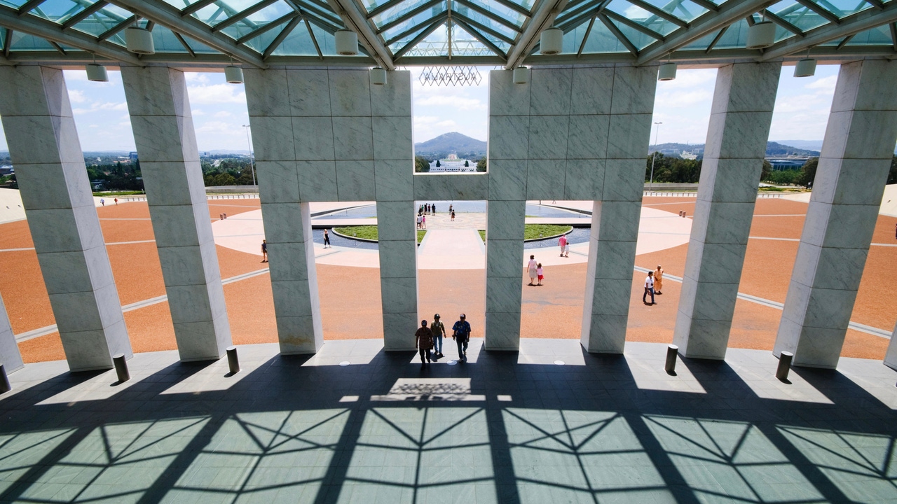 Australian Parliament House in Canberra, the capital of Australia Australian Parliament House in Canberra, the capital of Australia