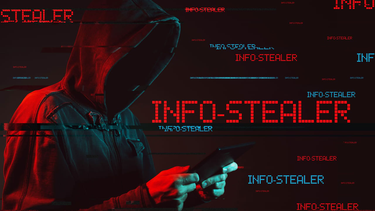 A faceless hooded person, examining a digital device. A faceless hooded person, examining a digital device.