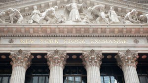 Facade of building with signage reading NEW YORK STOCK EXCHANGE