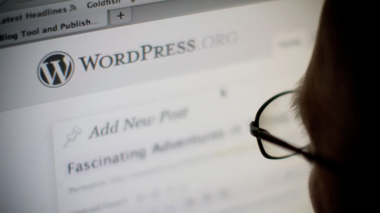 A WordPress site onscreen A WordPress site onscreen