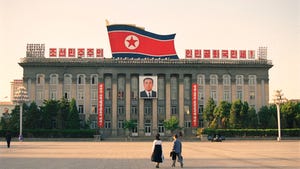 A photo of Kim il-Sung Square in Pyongyang, North Korea A photo of Kim il-Sung Square in Pyongyang, North Korea