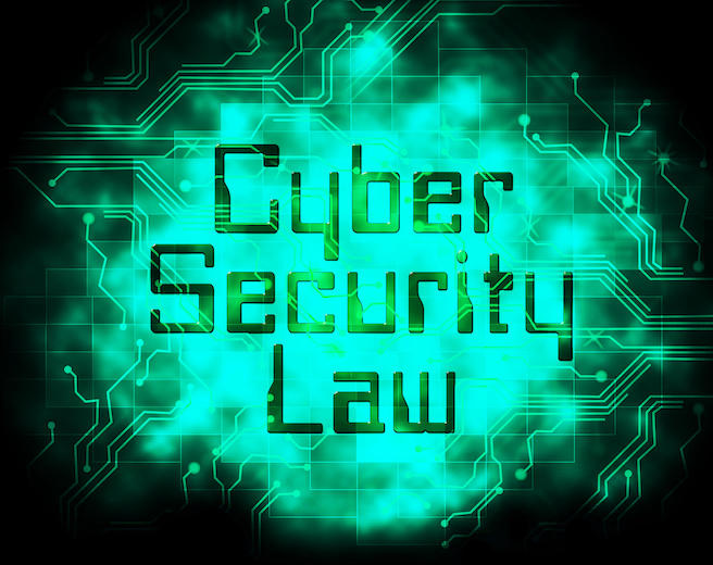 The words Cyber Security Law The words Cyber Security Law
