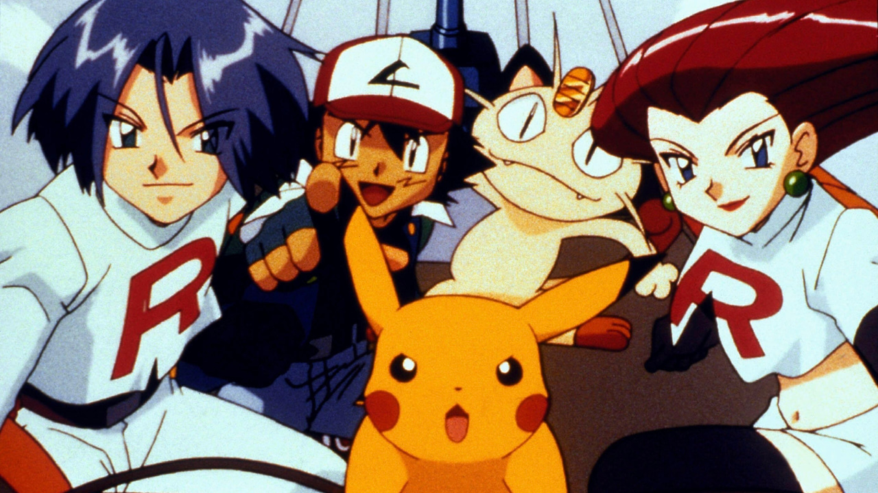 Pokémon characters huddled together Pokémon characters huddled together