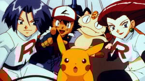 Pokémon characters huddled together Pokémon characters huddled together