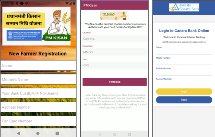 Ejemplos de mensajes maliciosos Ejemplos de mensajes maliciosos
