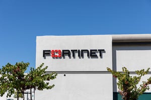 Fortinet sign on office building 