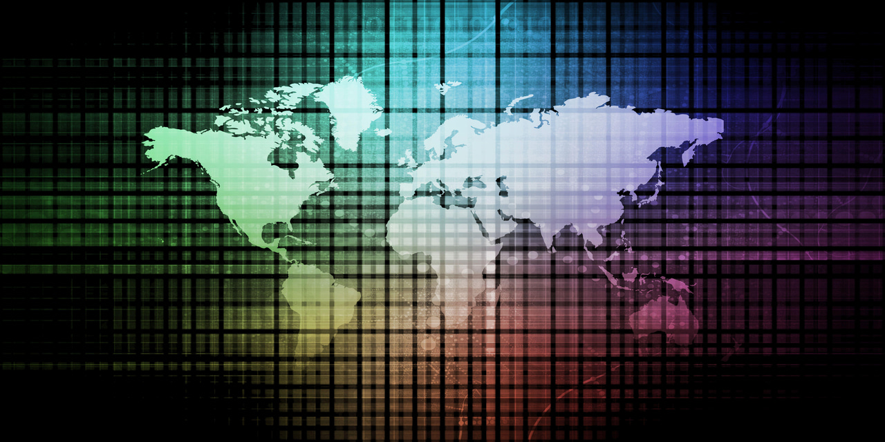 Illustration of a globe showing the interconnected supply chain Illustration of a globe showing the interconnected supply chain