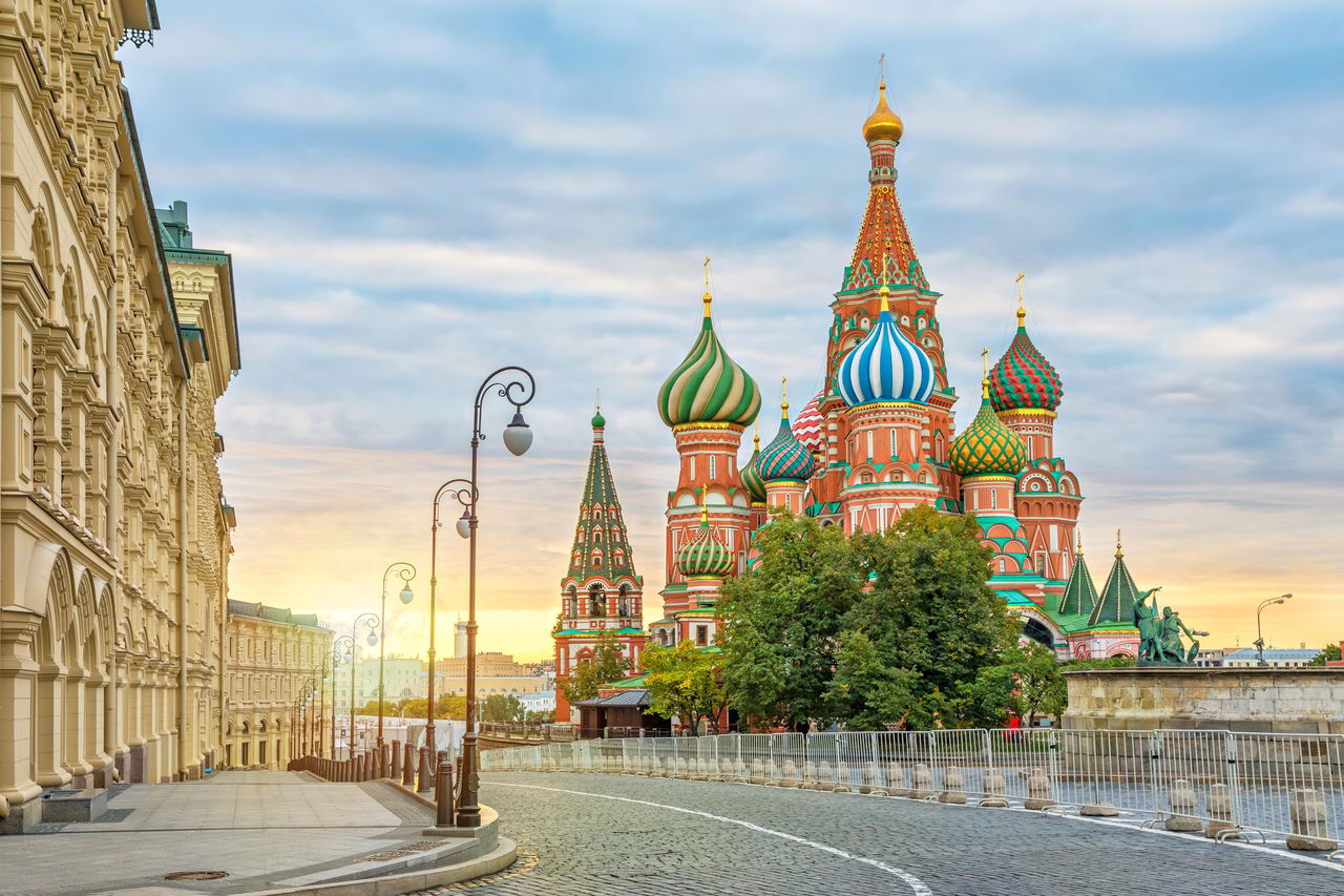 Saint Basil Cathedral on sunrise, Moscow, Russia Saint Basil Cathedral on sunrise, Moscow, Russia
