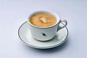 A cup of Nespresso coffee