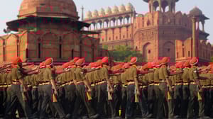 Indian soldiers marching Indian soldiers marching