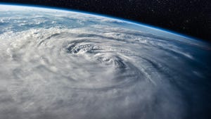 A typhoon hanging over Earth A typhoon hanging over Earth
