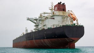 An oil tanker in the persian gulf An oil tanker in the persian gulf