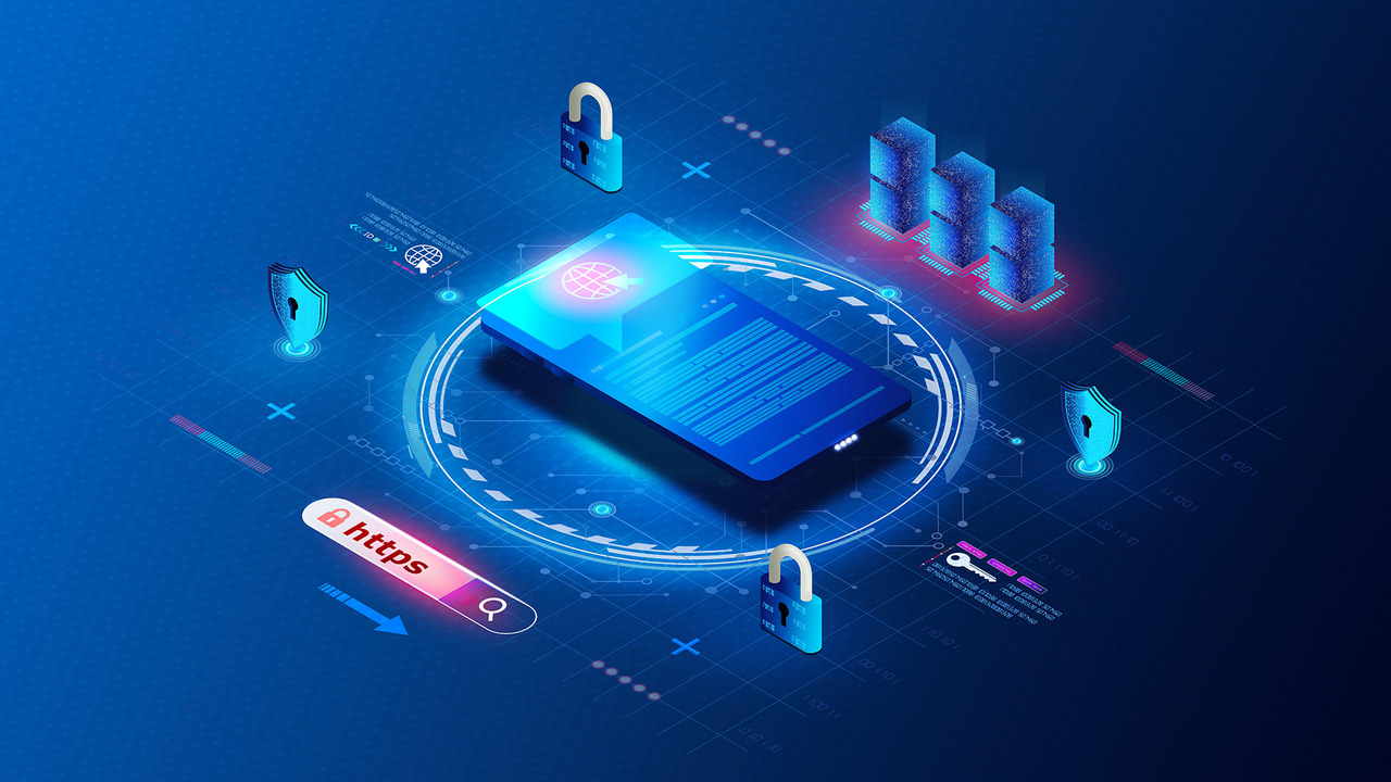 Hypertext Transfer Protocol Secure Concept, with representations of tools and documents and certificates Hypertext Transfer Protocol Secure Concept, with representations of tools and documents and certificates