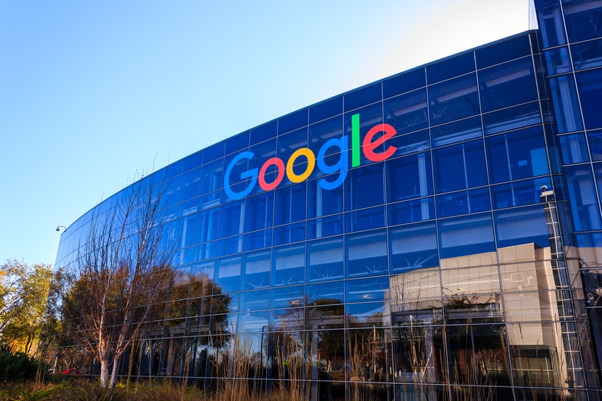 Google building with company logo