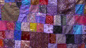A patchwork quilt A patchwork quilt