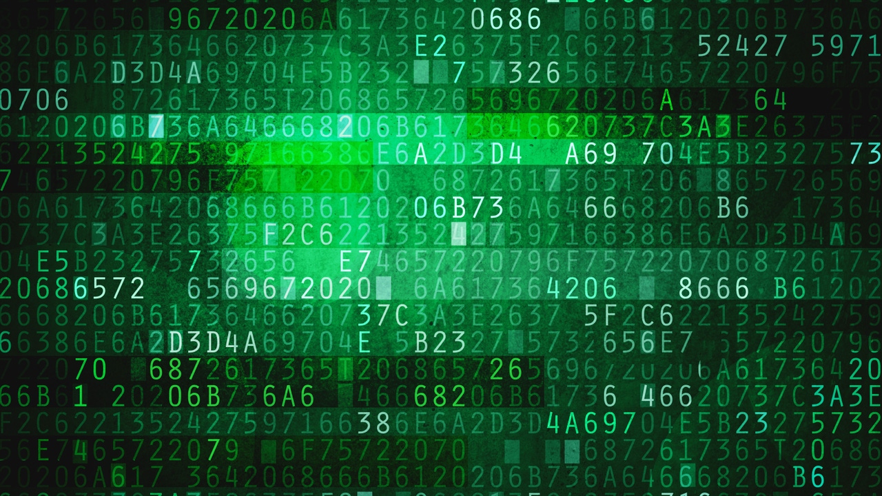 White hex code in front of a green light White hex code in front of a green light