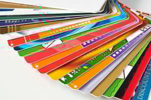 A fan of gift cards A fan of gift cards