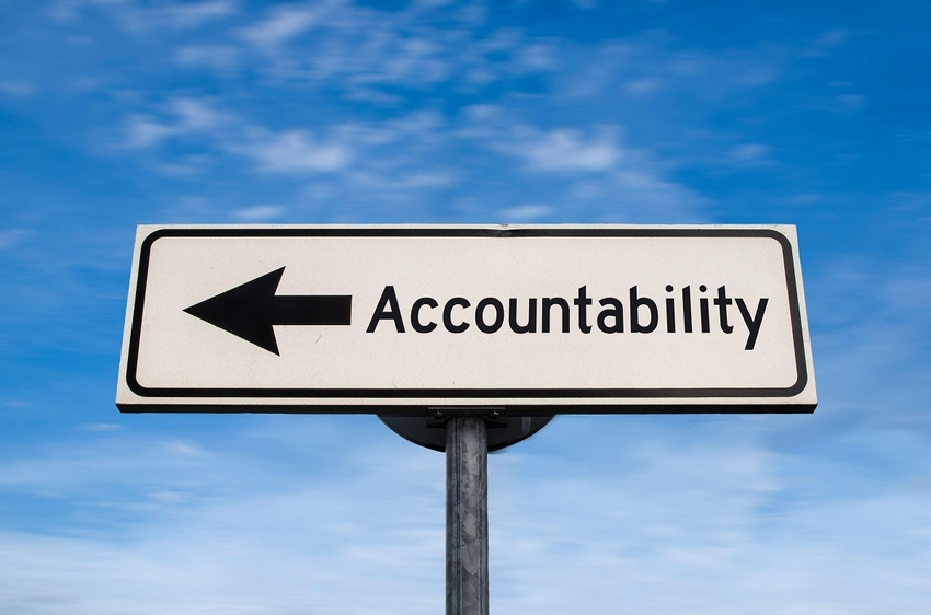 Sign saying Accountability