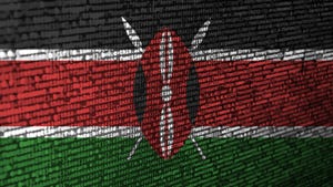 Kenya flag with code