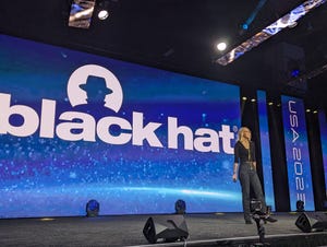 Maria 'Azeria' Markstedter on the Black Hat keynote stage