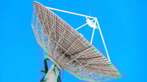 A satellite facing the A satellite facing the