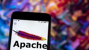 Apache's logo on a mobile phone screen Apache's logo on a mobile phone screen