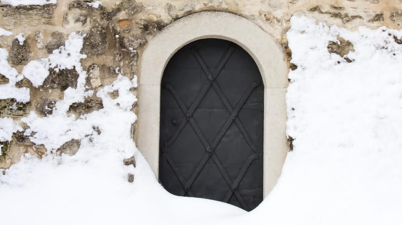 A castle backdoor A castle backdoor