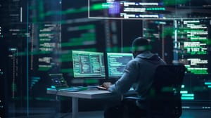 Developer coding secure software Developer coding secure software