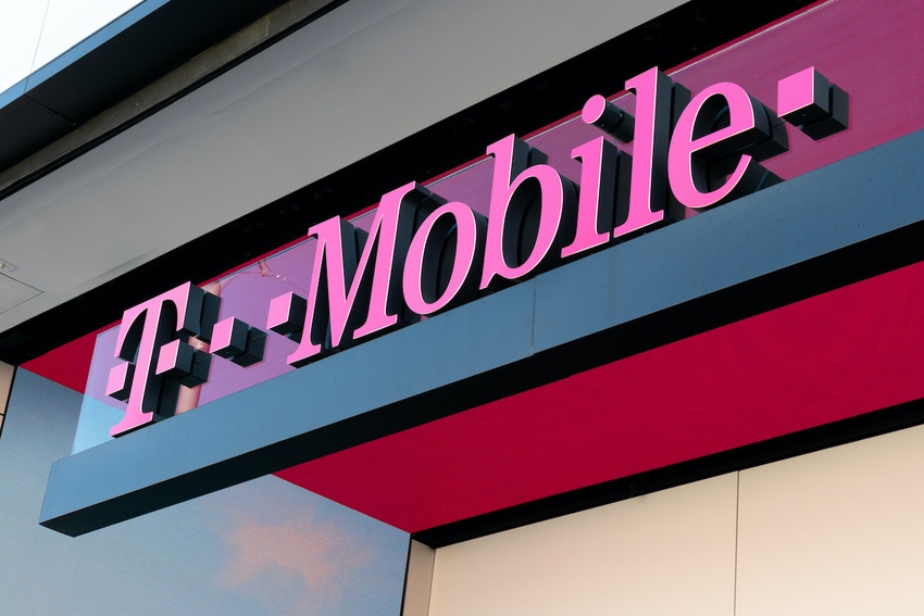 T-Mobile logo on storefront