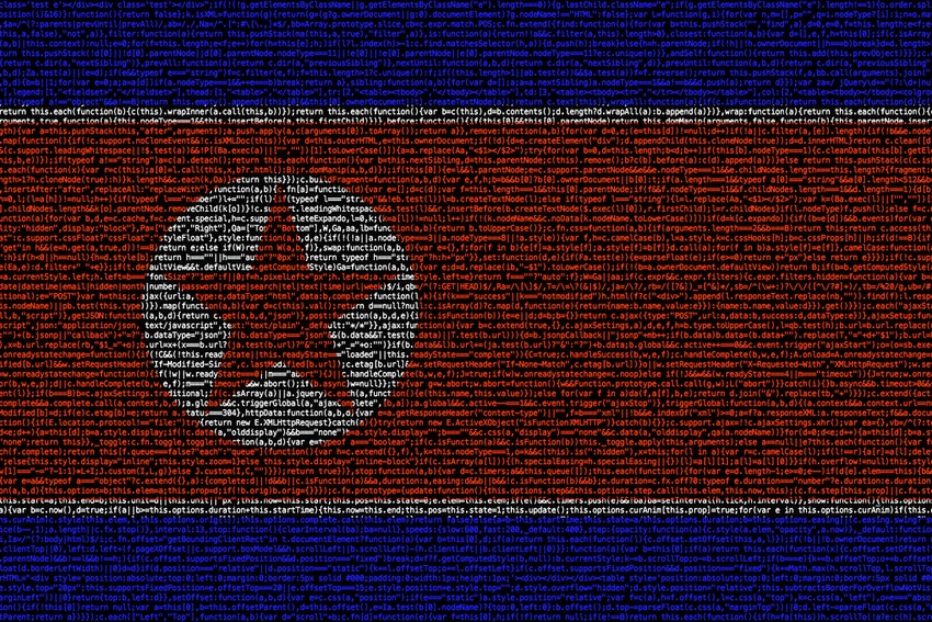 the North Korean flag formed out of different colored code.