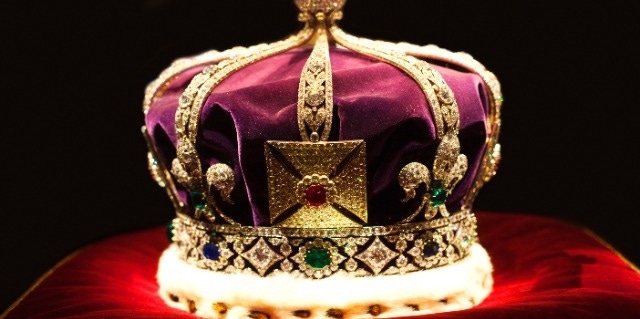 Red and gold crown like a king might wear