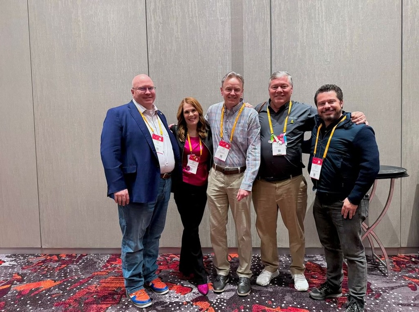 Left to right: Dan Creed, Cindi Carter, Russ Trainor, Pete Nicoletti, and Felipe García Vivanco at CPX 2024 in Las Vegas.