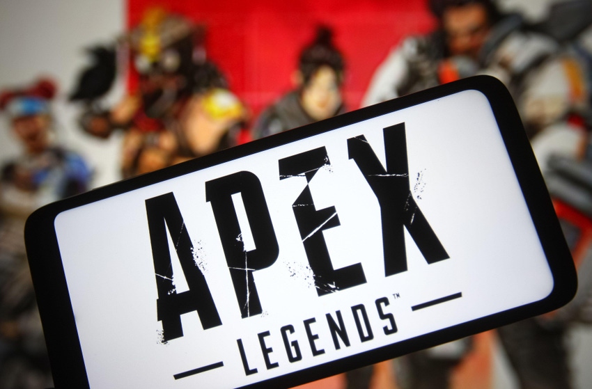 Apex legends game on mobile screen