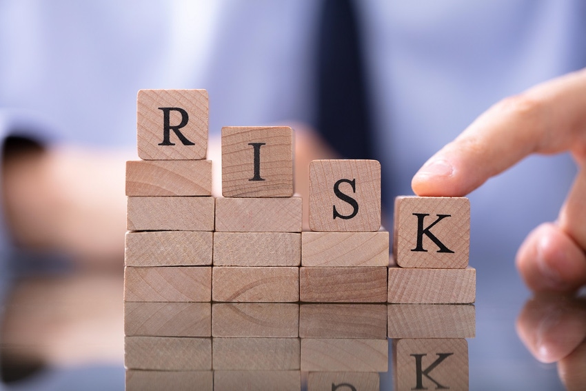 "Risk" spelled out on tiles
